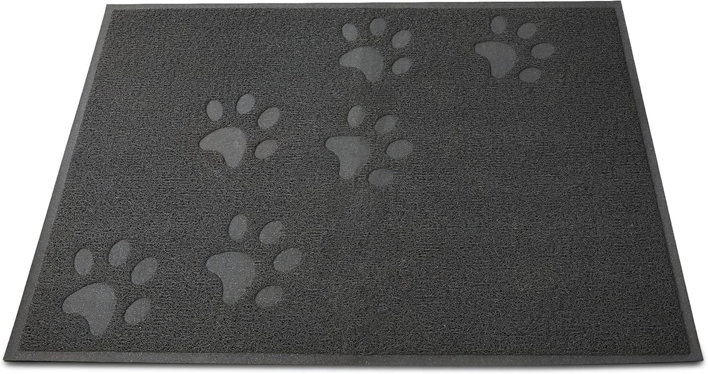 Andalus Small Cat Litter Mat, Pack of 1 - Waterproof, Non-Slip & Easy to Clean Cat Litter Box Mat for Extra Efficient Pet Litter-Trapping, Grey (15.75” X 11.75”)